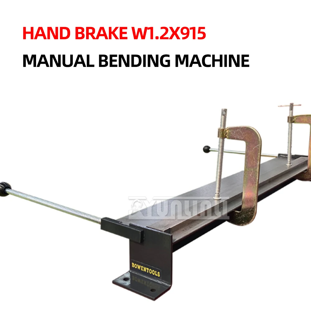 915mm Manual Bending Machine Metal Bending Machine 915 Steel Copper Aluminum 90 Degree Bender with Fixed C-Clamp