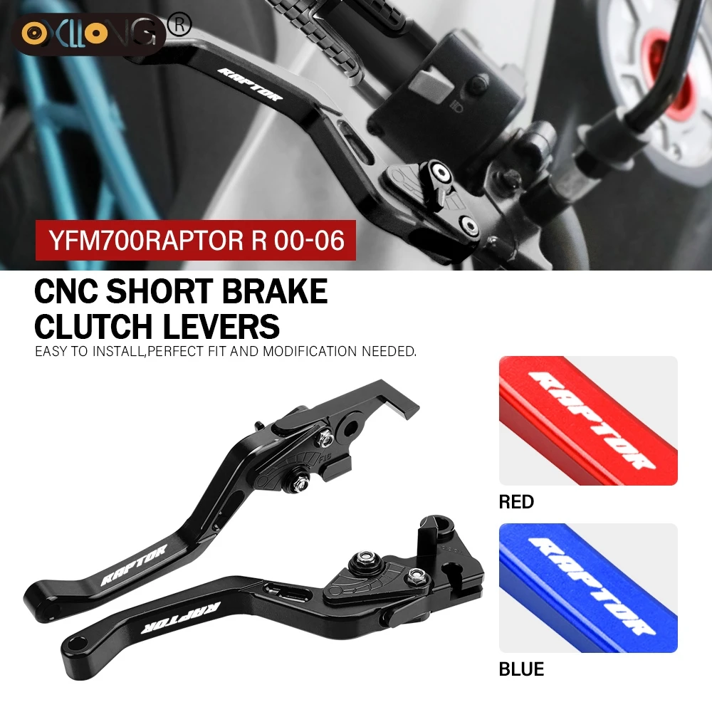 

CNC Motorcycle Short Brake Clutch Levers Accessories Parts For YAMAHA YFM700 Raptor R YFM660 2000 2001 2002 2003 2004 2005 2006