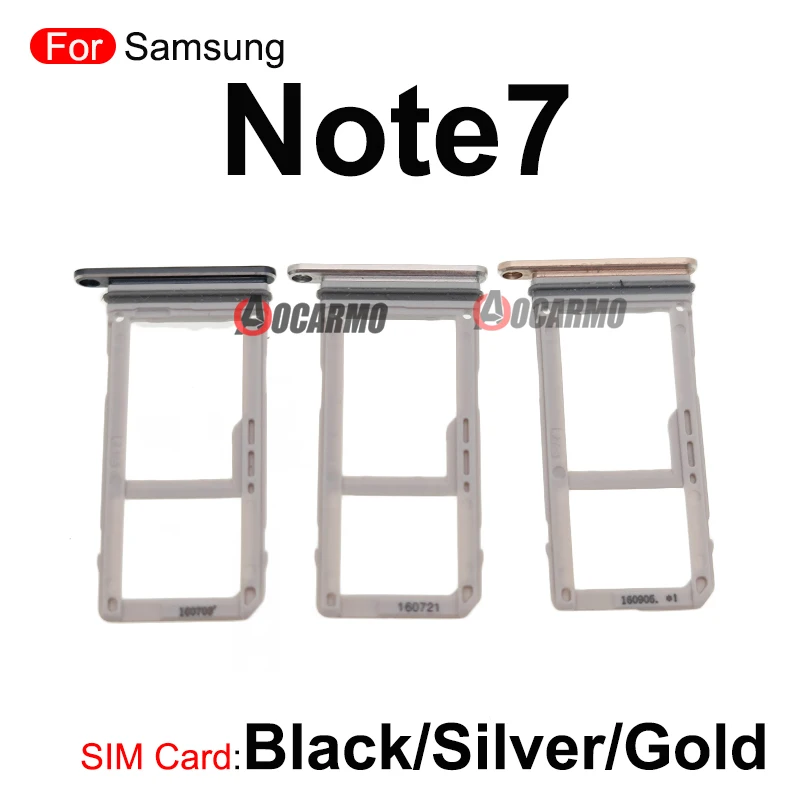 Plateau de carte Sim MicroSD, pièce de rechange pour Samsung Galaxy Note 7 Note 7