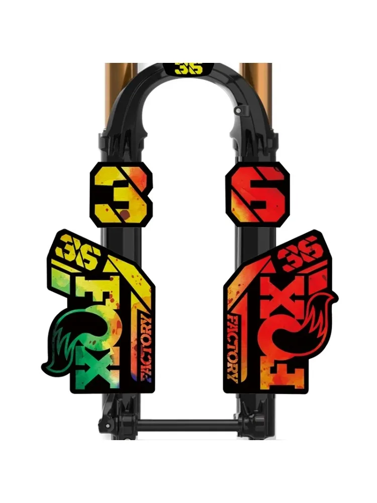 36 FACTORY SC 2021 STEP CAST Wasserdichte Vinyl-Aufkleber MTB Vordergabel Schutzaufkleber für Fahrradrahmen-Dekoration