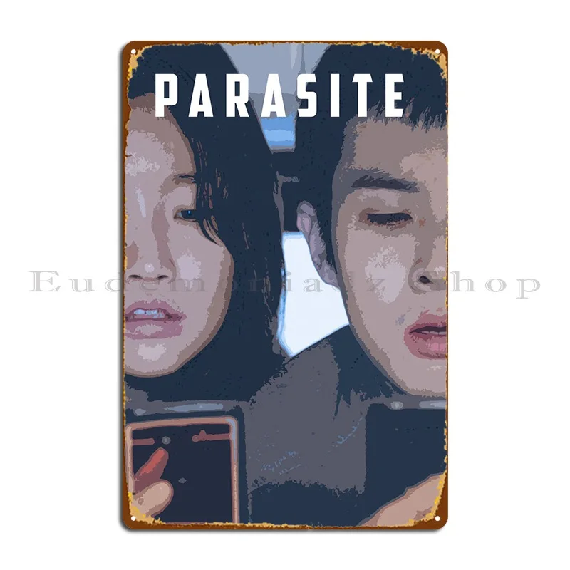 Parasite Movie Art 1 Metal Sign Living Room Living Room Character Funny Retro Tin Sign Poster