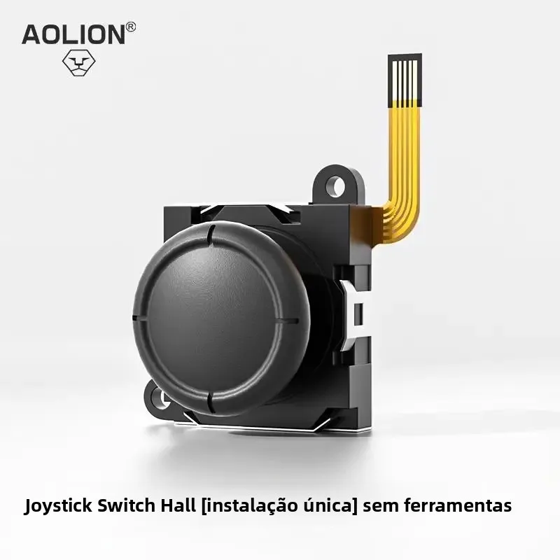 Aolion hall joystick para interruptor joycon-joystick original para console de jogos ns oled lite remo portátil-tecnologia anti-deriva