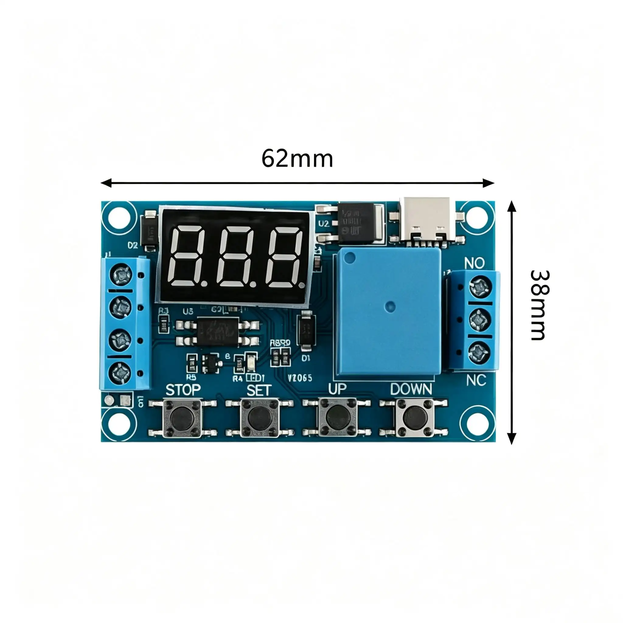 1‑Channel Relay Module, Delay Power‑Off, Disconnect, Trigger Delay, Cycle Timing Circuit Switch