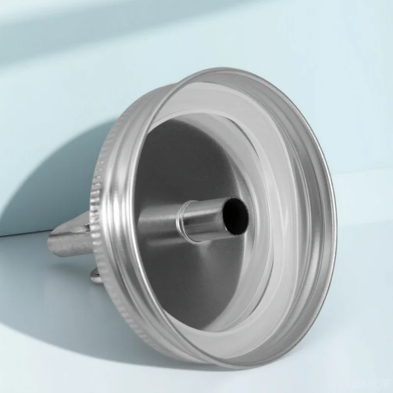 

304 Stainless Steel Oil Bottle Cap Auto Locking Jar Pour Lid Automatic Opening Closing for 86mm Jars Jar Spout Lid