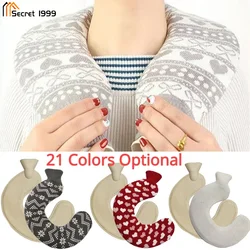 U-shaped Hot Water Bottle Bag with Cloth Cover Set 21 Colors 1L Portable Winter Warm Hot Water Bottle for Neck Shoulder Warmer