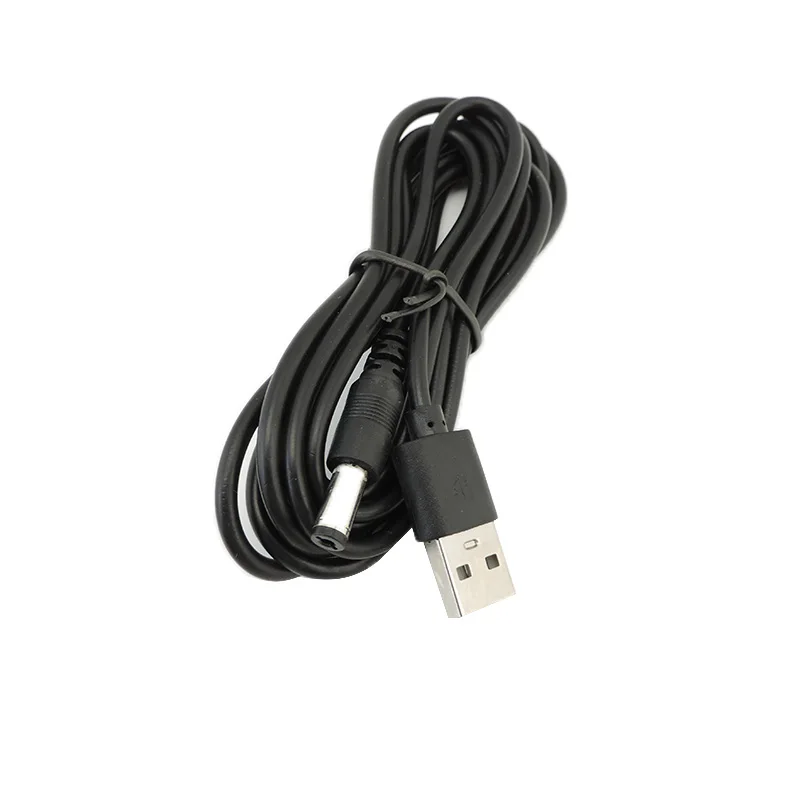 0.8M/2M 5V DC Power Cable USB 2.0 Male A to DC 5.5mm x 2.5mm 2.1mm Plug Cord Socket Line