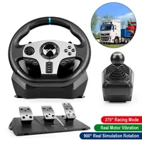 PXN V9 270°/900° Gaming Steering Wheel for PC Windows 7/8/10/11/PS4/PS3/Switch/Xbox One/Xbox Series X/S