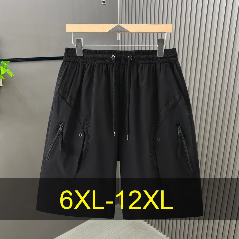 

12XL Plus Size Cargo Shorts Men Summer Short Pants Hip Hop Fashion Shorts Male Big Size 10XL 12XL