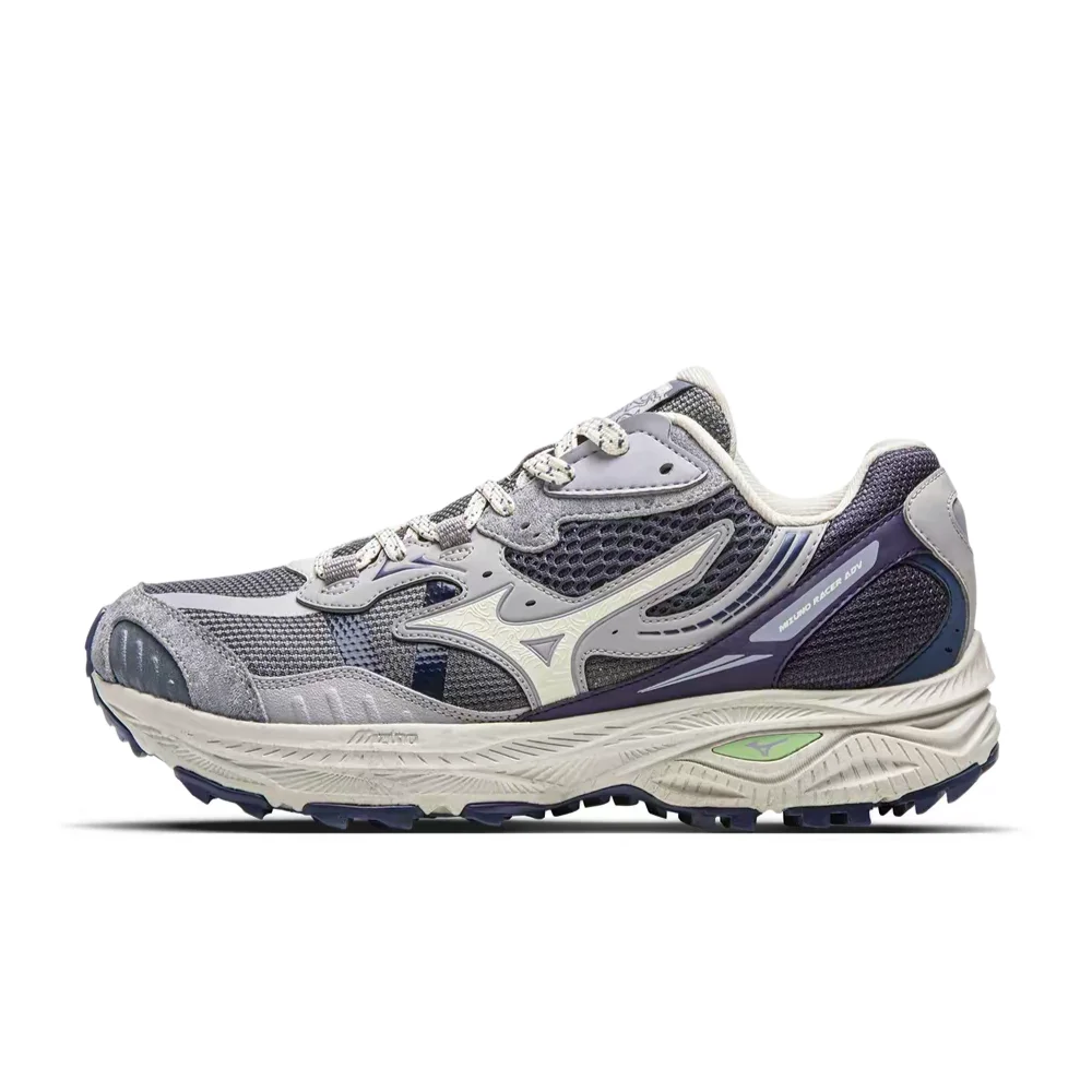 Mizuno Racer ADV Unisex Low-Top Casual Running Shoes  Purple Mist, Non-Slip, Durable, Versatile & Comfortable D1GH241211