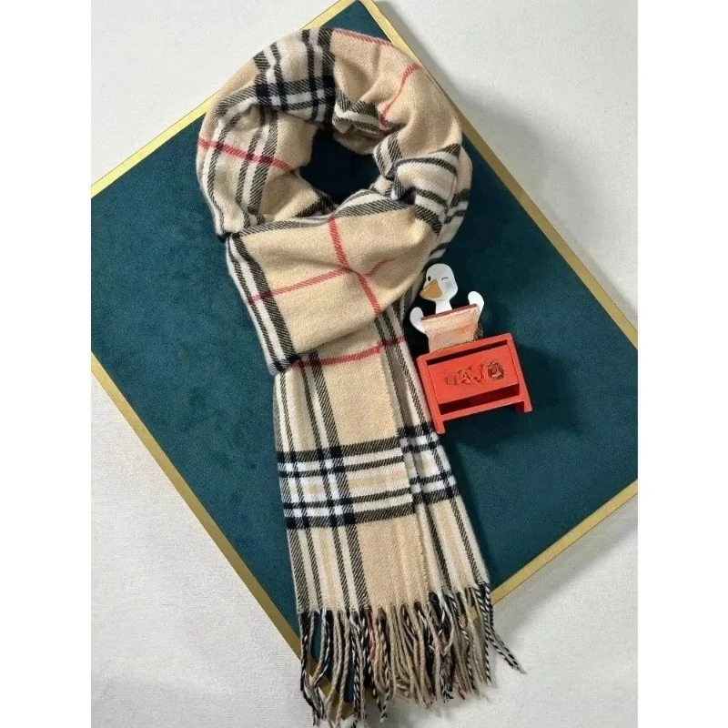 Luxury Brand Cashmere Warm Scarf for Women Design Winter Men Shawl Wrap Pashmina 2025Plaid Female Bufanda Echarpe Foulard
