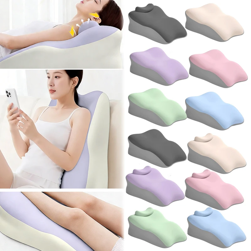 

2 Styles Ergonomic Cervical Support Pillow-Bed Pillow with Detachable Breathable Case, Multiple Uses As Lying,Leg 바디필로우