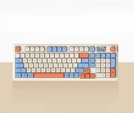 

Triple analog wireless keyboard universal screen R G B backlight