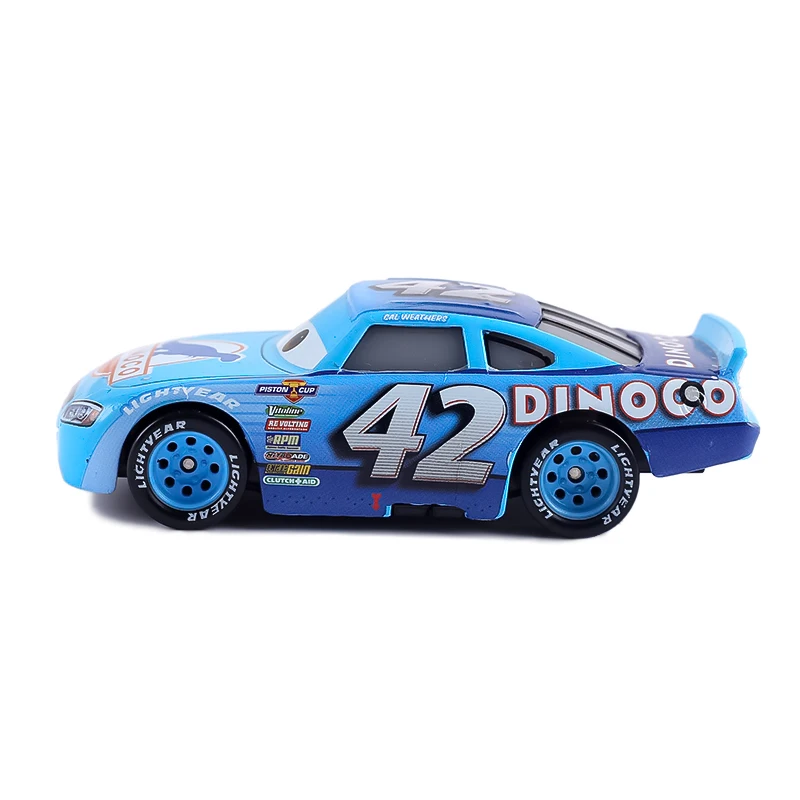 Disney Pixar Cars Toys Kids Gift Lightning McQueen Collection No.42 Cal Weathers 1:55 Diecast Metal Alloy Boy Toy Car