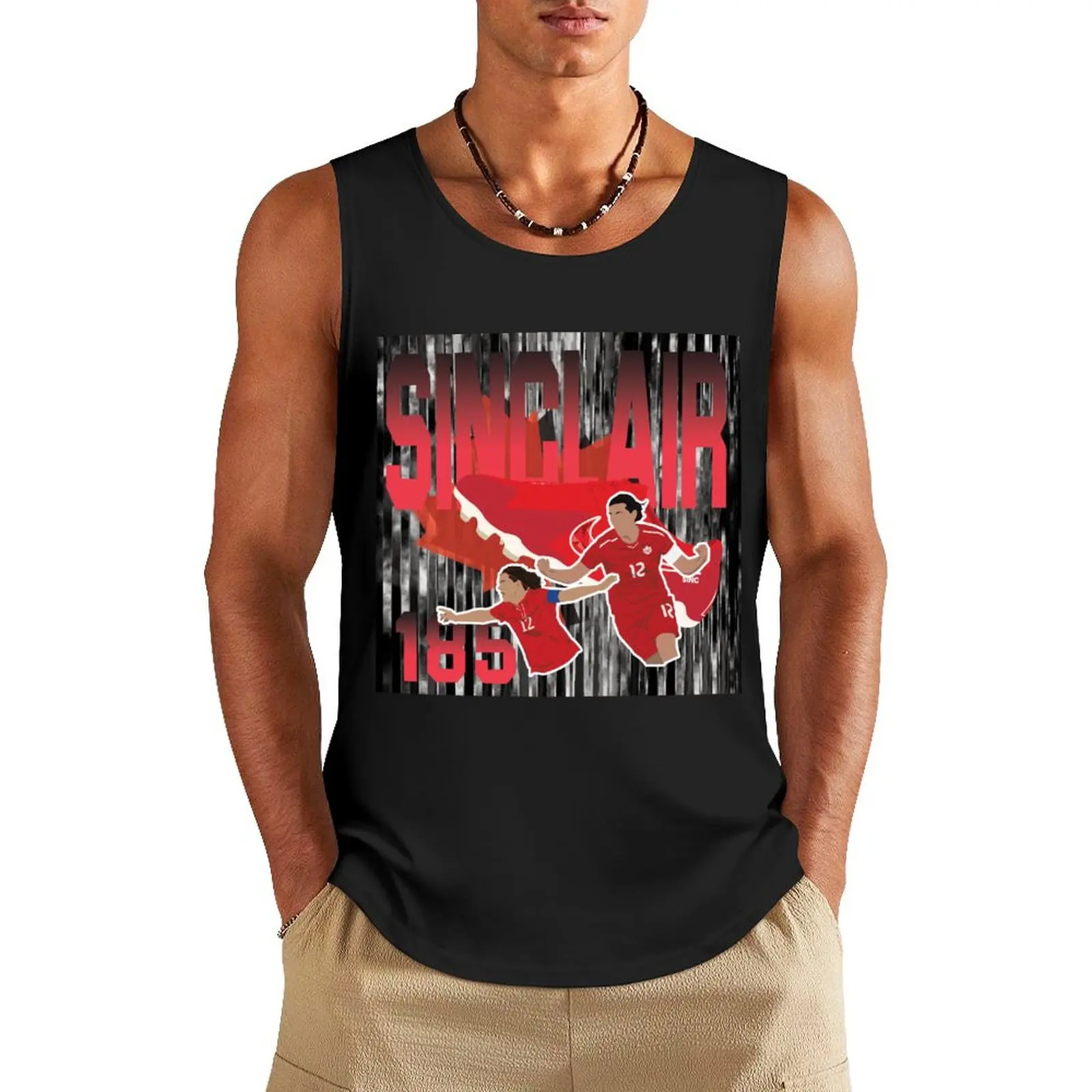 

Christine Sinclair Canada Poster Tank Top Men's gym articles anime top gym t shirt men