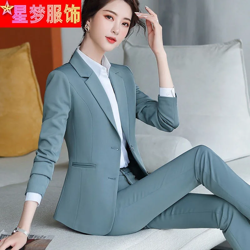 20912 Suit Female Graceful and Fashionable Slim-Fitting Work Clothes Business Formal Wear Business Wear College Student Intervie