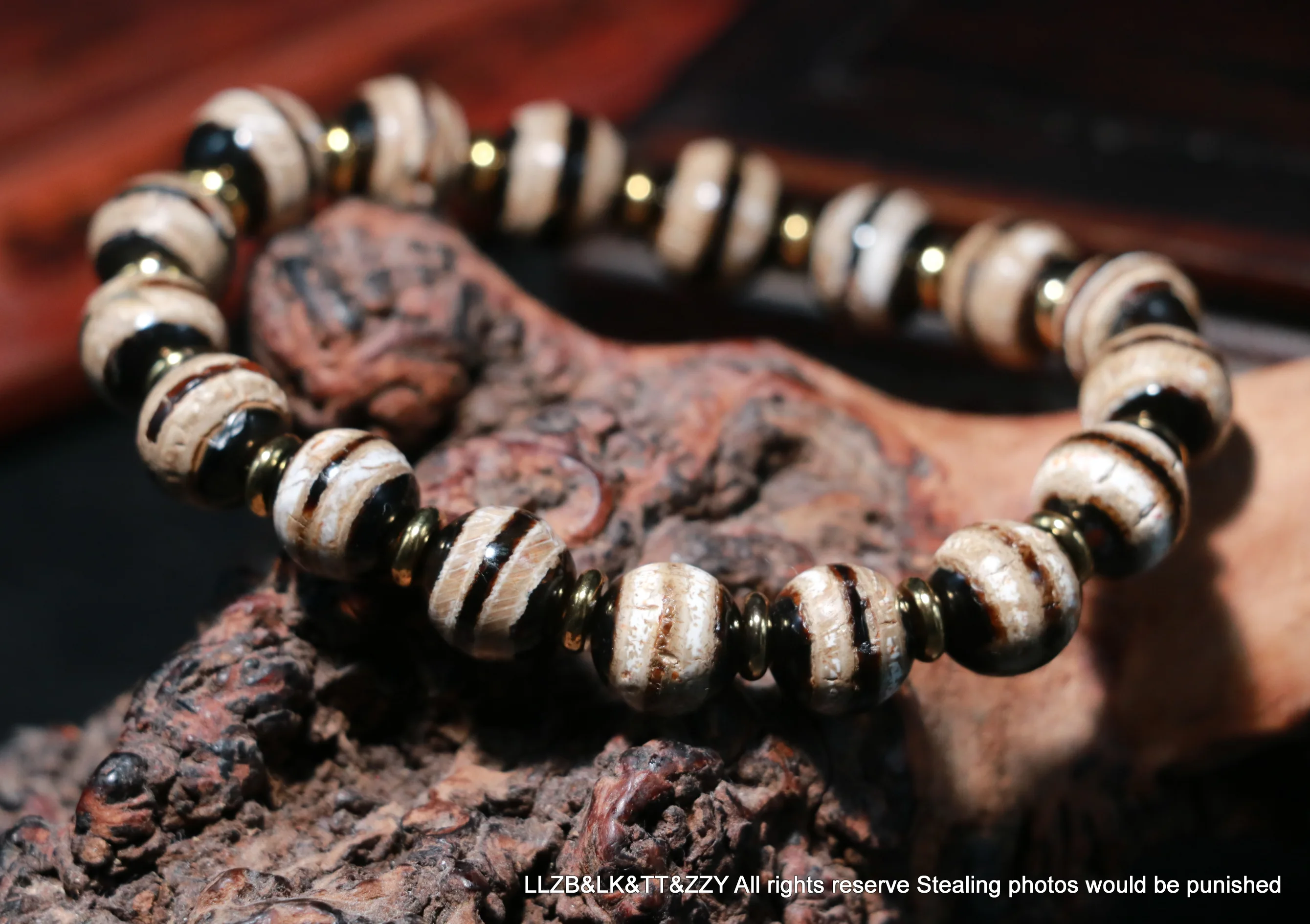 

Браслет из тибетского старого агата Ultra Energy, натуральный Шелкопряд, бусины, браслет LKbrother Talisman UPS1216AQs