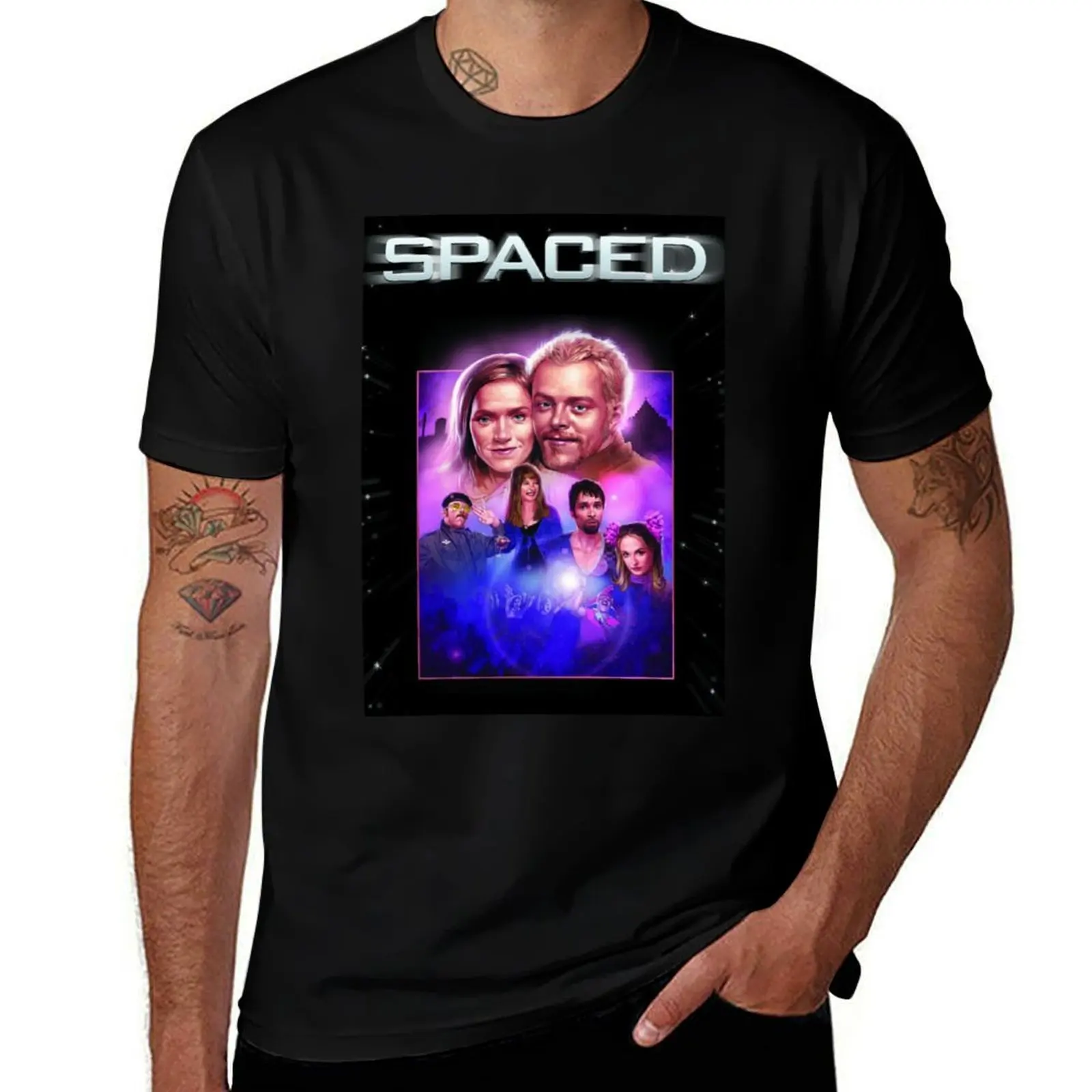 Spaced TV Show Artwork T-Shirt anime t shirts for man t shirt personalised man t shirt graphic T-shirt