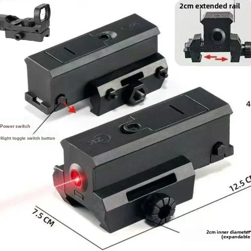 Optimierte Flachprofilstruktur, stabiler Nylon-Flachprofil-Sitz, roter Laserkalibrator, 20–22 mm Schienenabstand, platzsparende Teile – Detail 4
