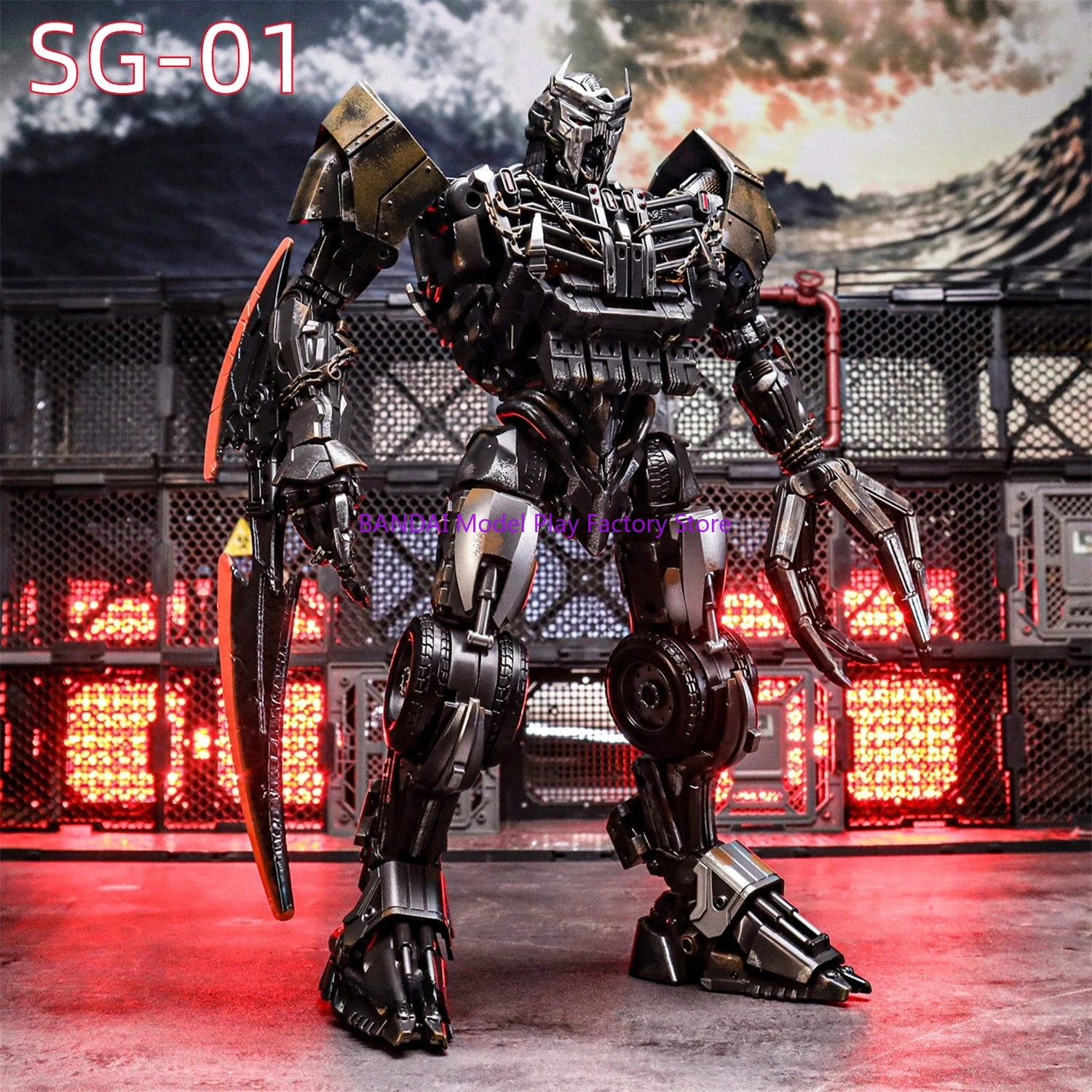 En stock: Figura de acción robot transformable SG01 SG-01 Scourge, versión mejorada DLX, juguete de robot a escala.