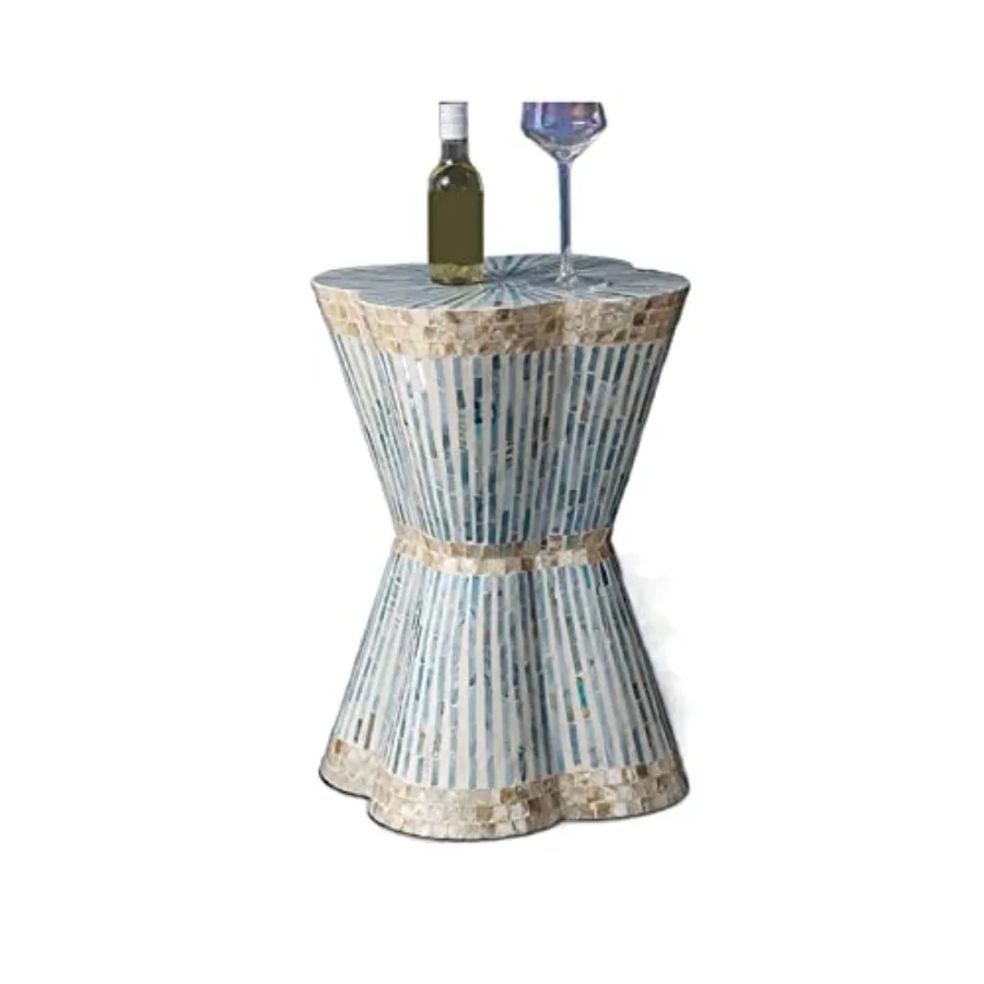 

Mobile Side Table Modern Decorative Garden Stool Patio Side Table End for Living Room, Bedroom Nightstand Bed, Plant for Indoor