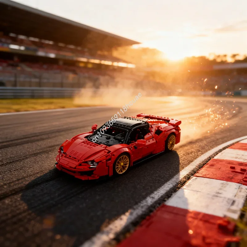 

4347pcs MOC Ferrariesd Stradale 1 8 Scale Technical Model Building Blocks Festival Gift Assemble Idea Toys Brick Birthday