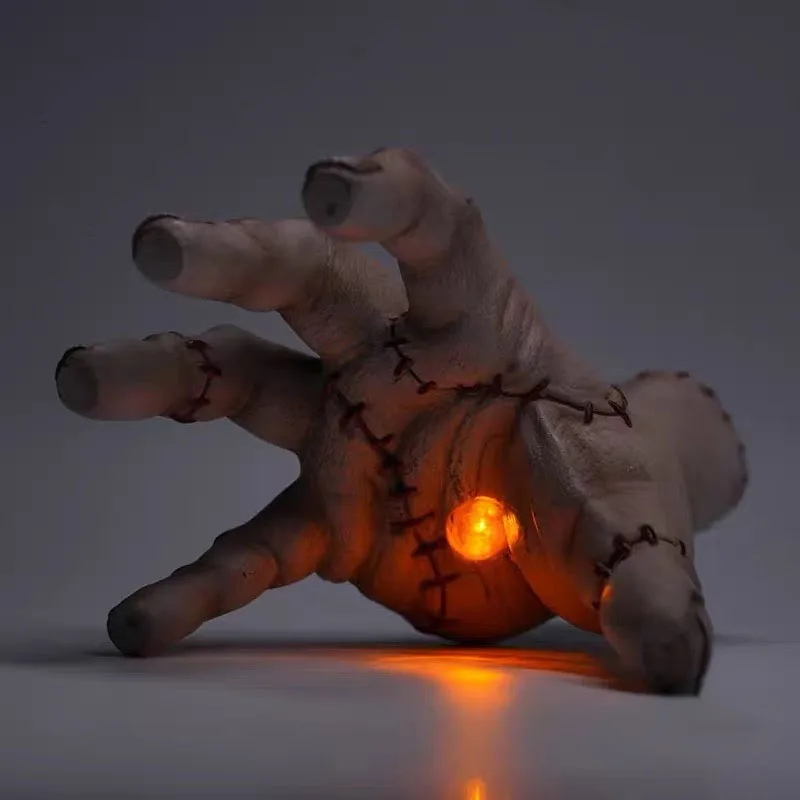 

Popular Halloween electric lights, music, ghost hands, prank toys, terrifying simulation, crawling, walking, broken hands, Adams