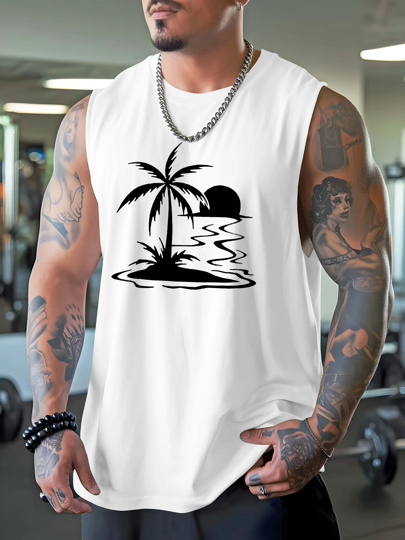 

Tree and Sun Men's Best-selling Extra-Large Sports Jacket, designed for summer, with breathable and quick-drying fabric