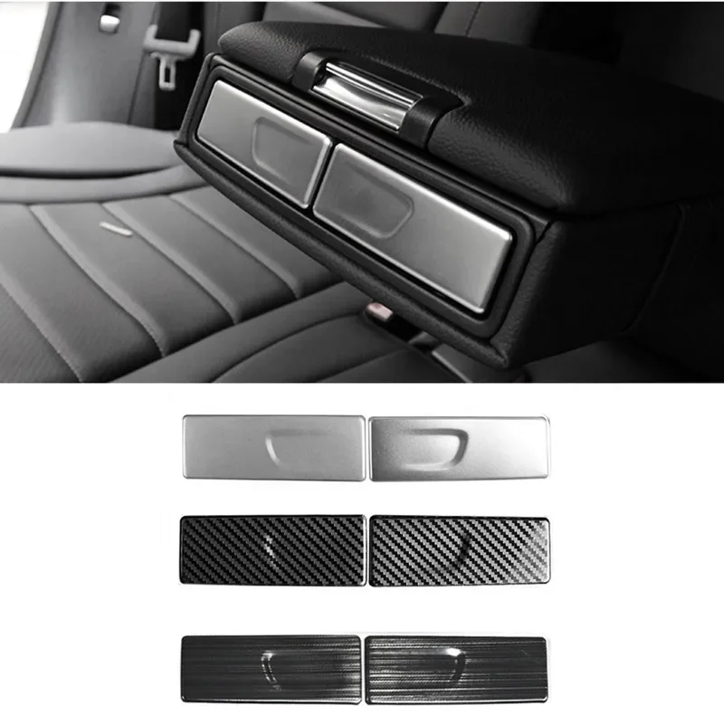 

Car Rear Armrest Box Car Cup Holder Sticker Cover Fit For Mercedes Benz C Class W205 GLC X253 GLA X156 A Class CLS Car Styling