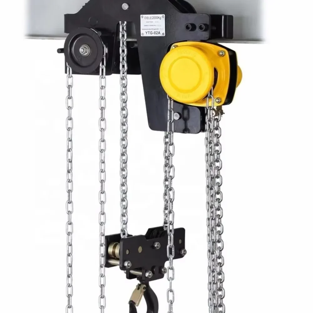 

High Efficiency Stainless Steel YTG Low Headroom Pulley hoist jib crane chain hoist