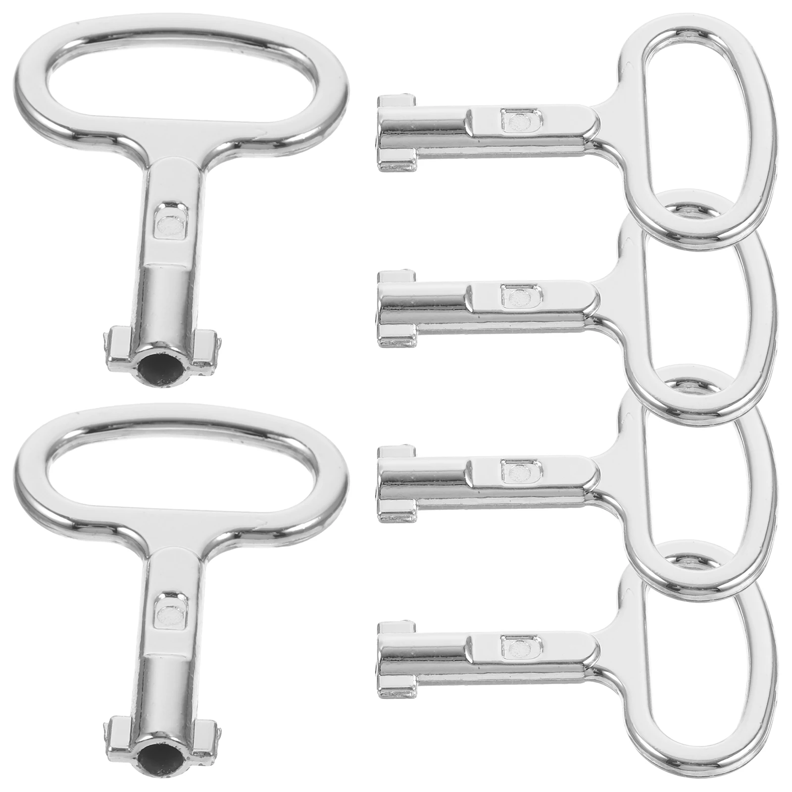

6pcs Aluminum Tools for Meter Box Key Meter Cupboard Lock Panel Water Gas Radiator Plumber Utility