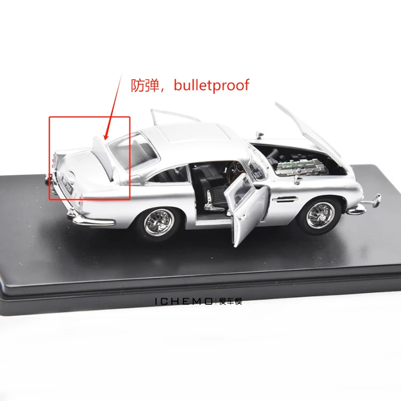 

1:43 Scale DB5 007 Diecast Alloy Classic Car Model Finished Product Simulation Toy Collection Gift Static Model Display