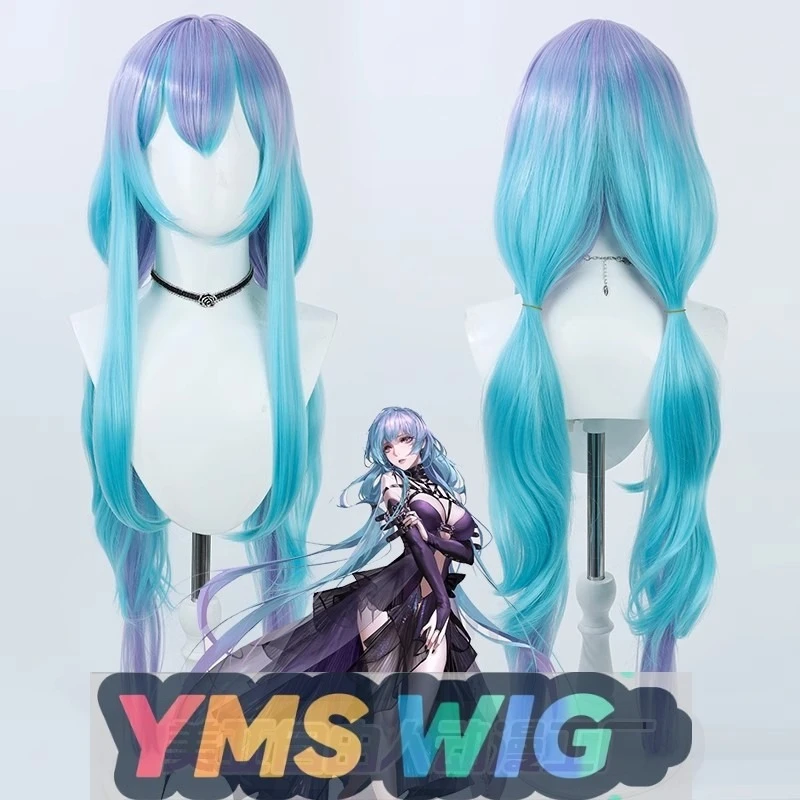 

【YMS WIGPath to Nowhere Hamel Косплей Парик Градиент Синий Фиолетовый Реалистичная Голова Длинные Волосы
