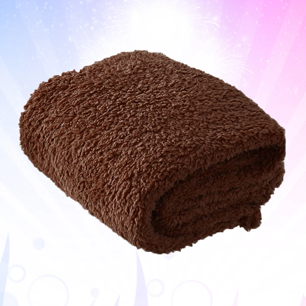 

Dog Cat Blanket Coffee Size M Comfortable Warm Sleep Mat Pet Carpet Cushion for Travel Home Super Blanket