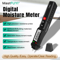 MASTFUYI Digital Moisture Meter 2 Probes Timber Building Materials Hygrometer Portable Wood Humidity Tester Moisture Analyzer