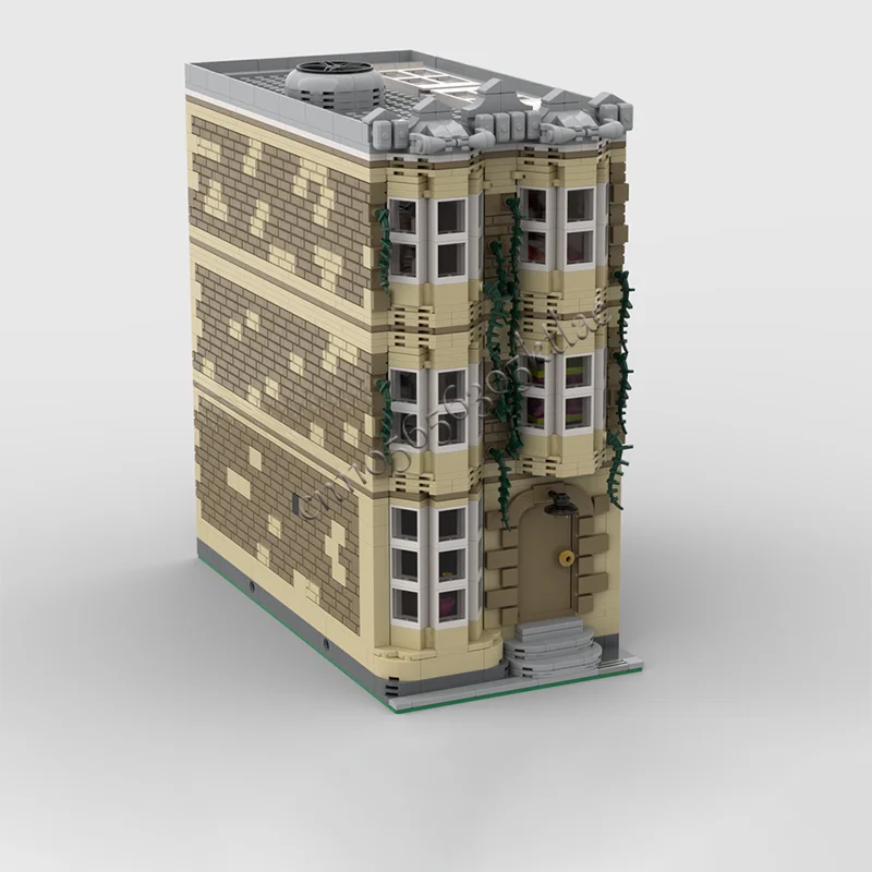 New 2371 PCS MOC Custom San Fransisco House Street View Building Model DIY Puzzle Technology Creative Assembly Kids Toys Gifts