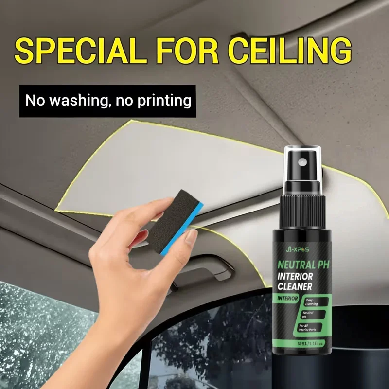 Car Interior Cleaner, Eliminate Dirt Grease Stains On Seats Dashboard Leather Fabric, Gentle On Auto Interior Surfaces YT0210