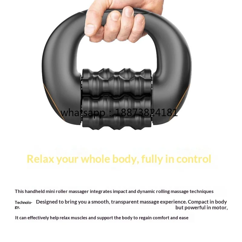 

Cross-border New Arrival Handheld Electric Roller Massager Sports Recovery Full-body Muscle Relaxation Portable Fascia Rolling