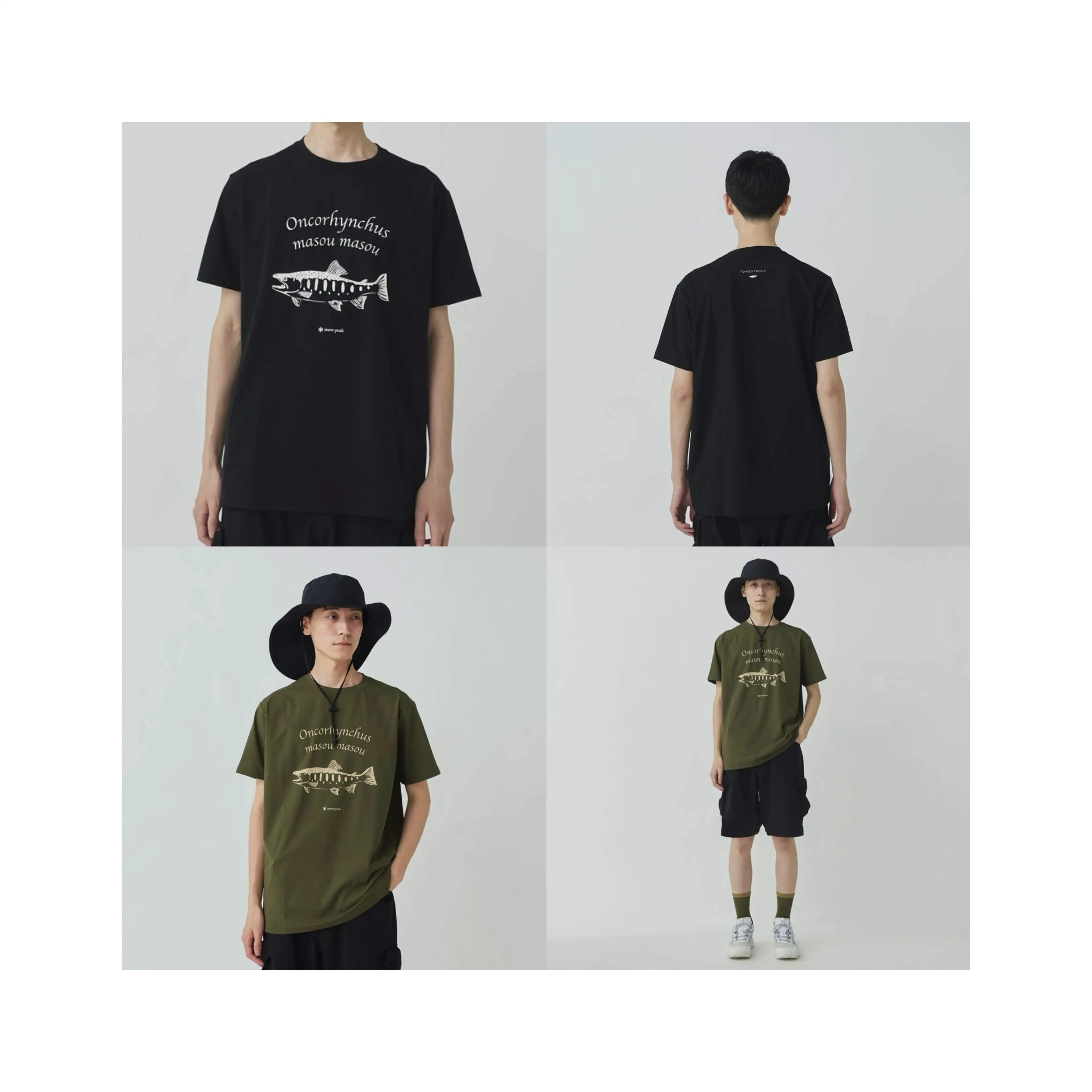 

Japanese Trend Outdoor Leisure Snow Peak Quick Drying Breathable Round Neck Printed Short Sleeve T-shirt Men and Women