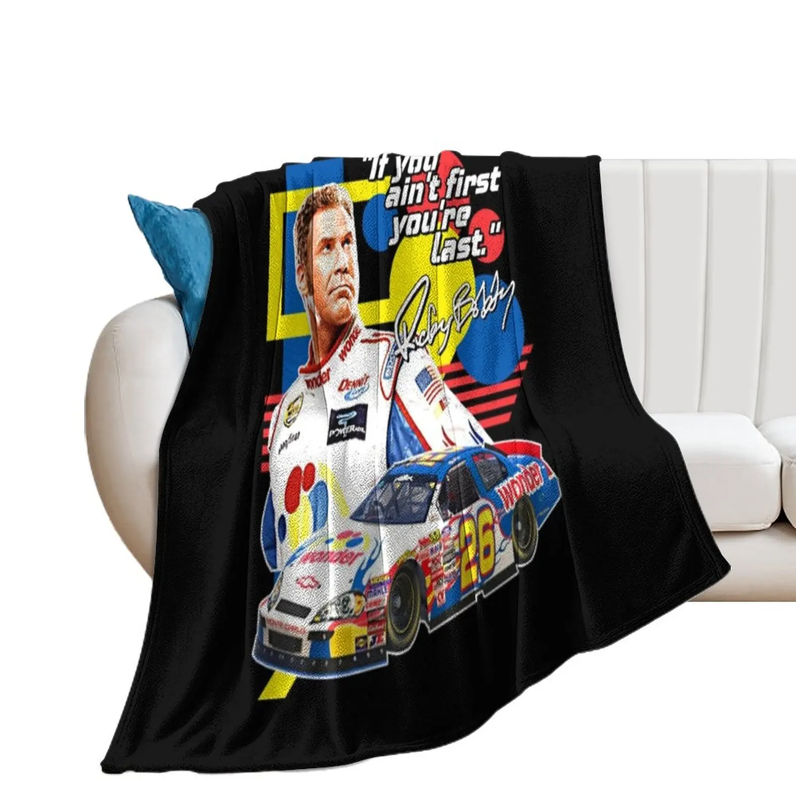 

Ricky Bobby Throw Blanket christmas gifts Softest Luxury Thicken Blankets