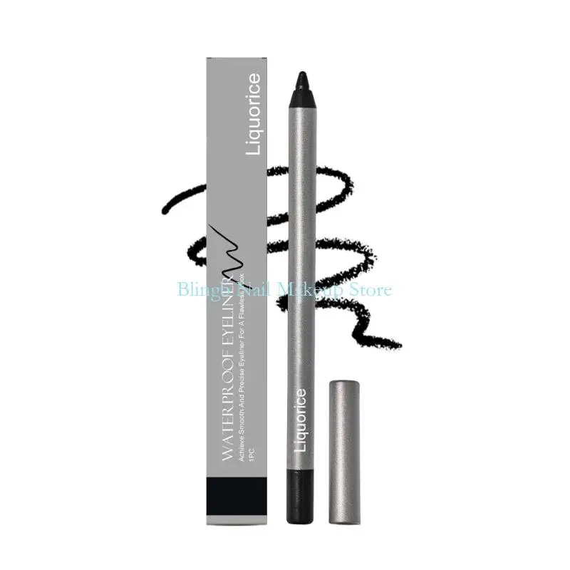 28TA Longwear Eyeliners, Longwear Eyeliners, Waterproof Natural Outline Black Matte Eyeliners Pencil for Watery Eyes or Holiday