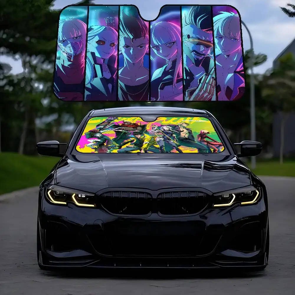 

Edgerunners солнцезащитный козырек на лобовое стекло автомобиля, крышка на лобовое стекло, солнцезащитный козырек, авто солнцезащитный козырек, автомобильные чехлы, защита от солнечной батареи автомобиля