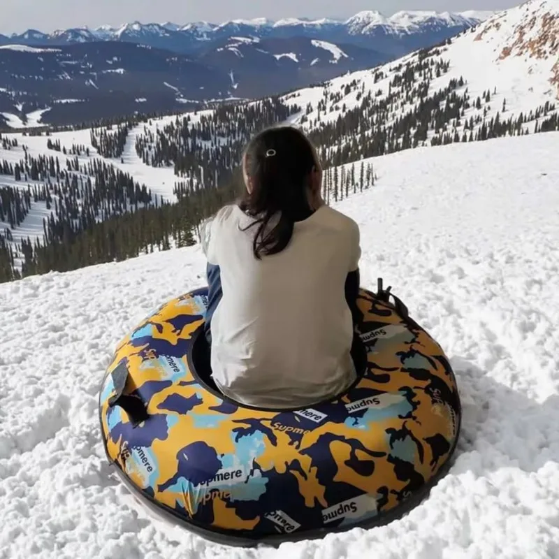 

Commercial Hard Bottom Heavy Duty Inflatable Snow Tube Durable Cold Resistant Winter Sports Equipment Top Quality