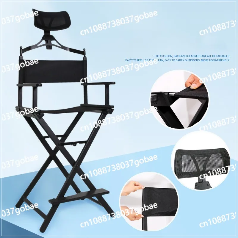 Small package professional aluminum alloy folding chair, outdoor makeup chair, leisure chair, director chair