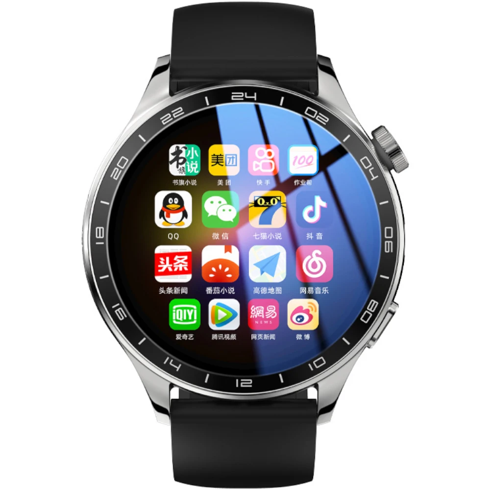 Custom Wholesale Amoled Touch Screen Women Smartwatch Men Sim Card 4G Android Smart Mobile Phone Watch For Lady With HD Camera