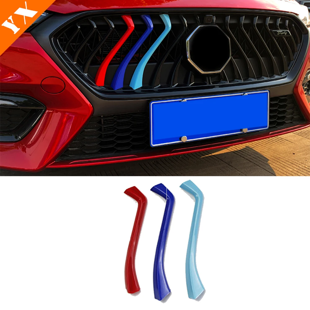 Chrome Car Front Center Grill Front Head Bumper Grille Fence Decor Styling Strip Garnish For MG 6 Trophy Accessories 2020-2023