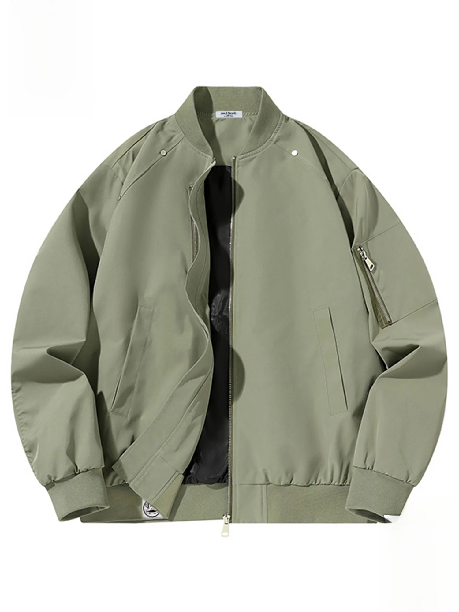

PaulFrank Loose Casual Pilot Jaet Men's Winter Faion Outerwear Baseball Collar Zipper Closure Warm Polyester Blend