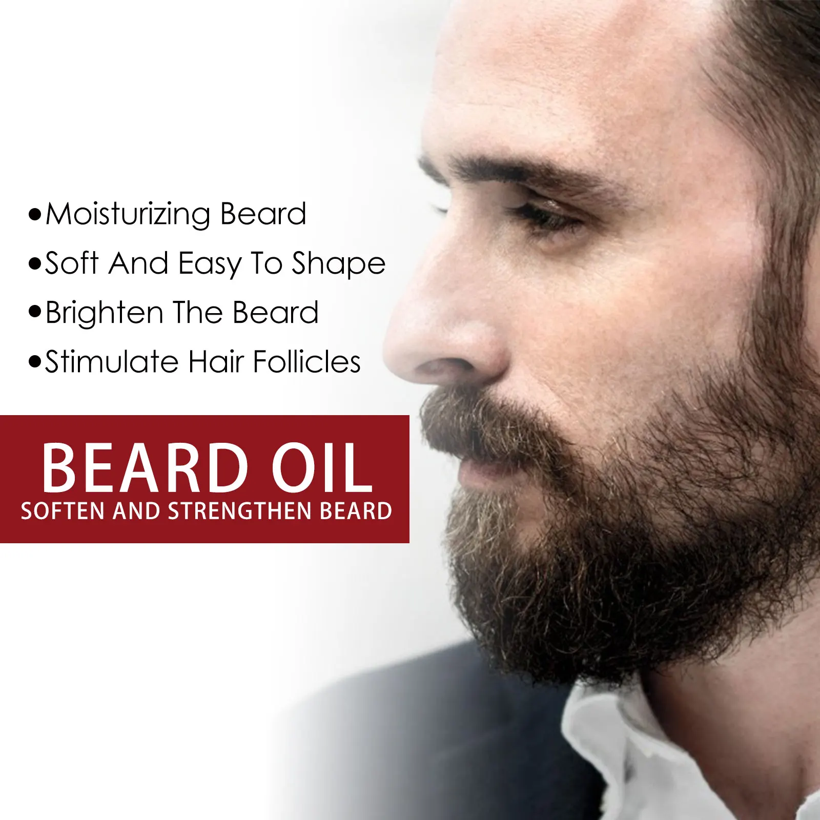 زيت نمو اللحية للرجال علاج سماكة الجذر ترطيب تكييف العناية باللحية تليين تقوية التصميم 60 مللي #2