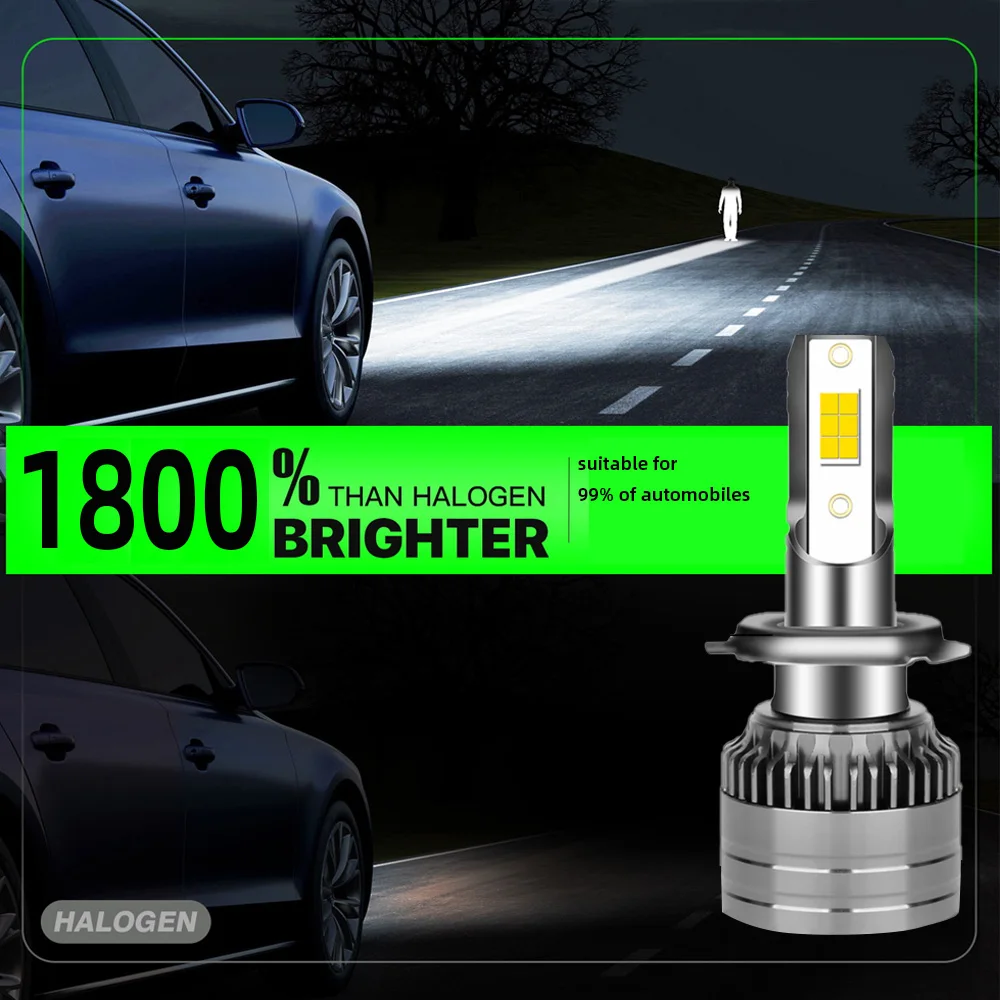 6000K 1000W H4 H7 LED Canbus 800000LM CSP سيارة العلوي H1 H11 LED لمبة 9005 9006 HB3 HB4 9012 HIR2 السيارات الضباب الخفيف 12V h7led #6