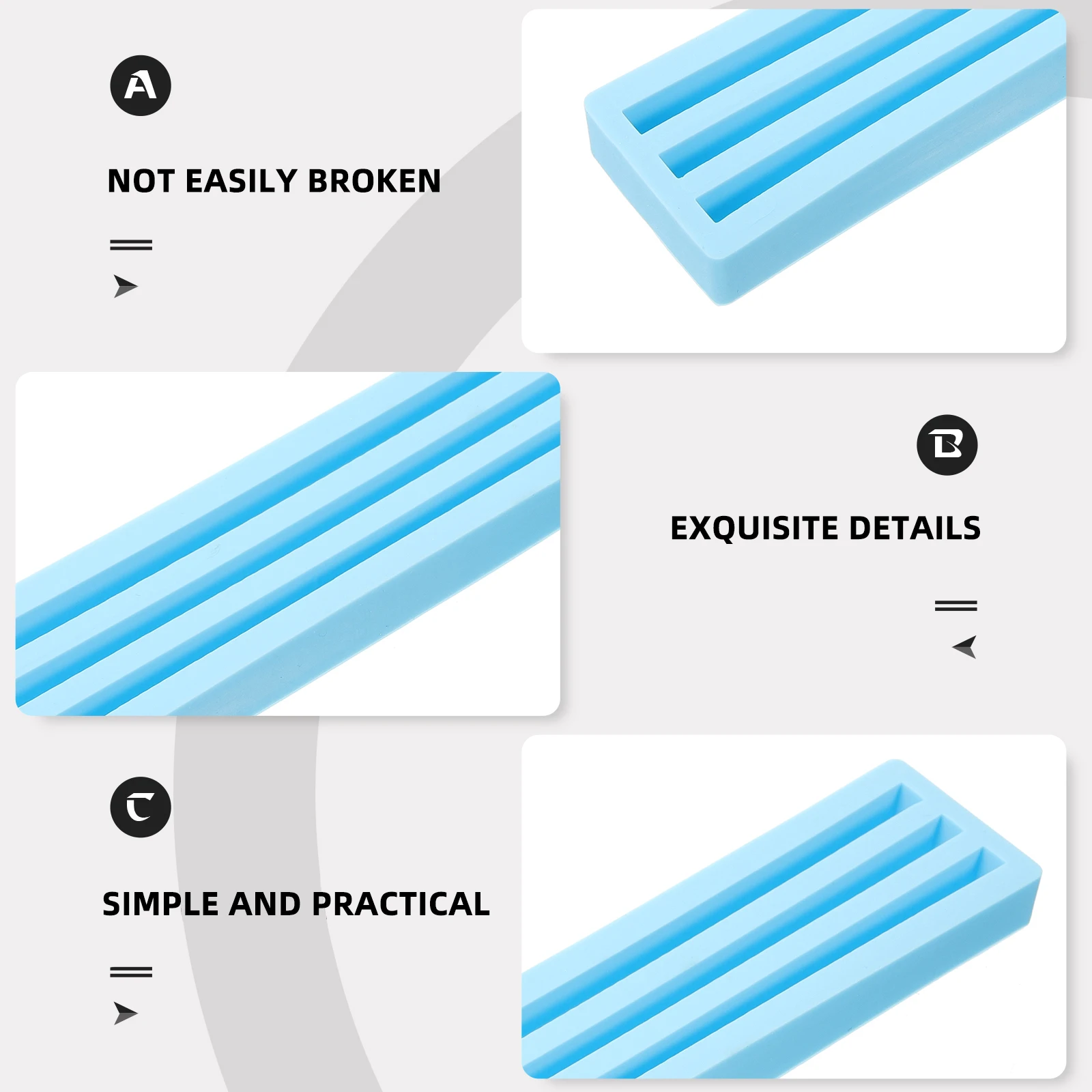 Siliconen Domino Rack Holder Tray voor bordspel Display Ondersteuning Stabiel Creatief Craft Decor Multifunctioneel gamingaccessoire