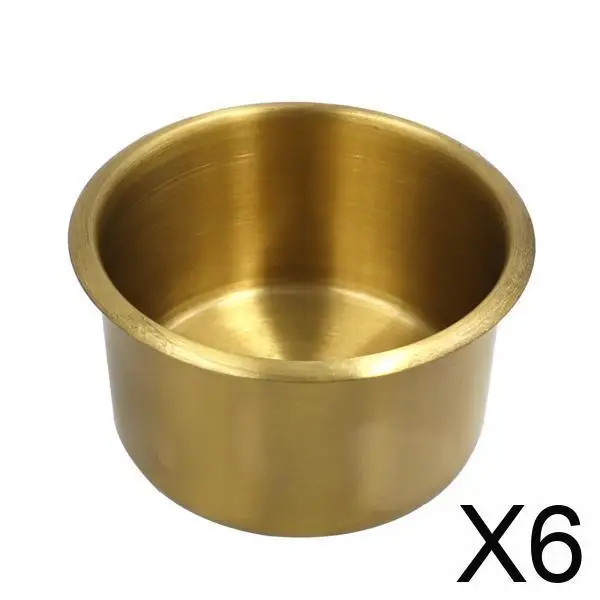 

Universal Stainless Steel Recessed Mug Drink Holder for Car Camper Marine Yacht Table Water Bottles